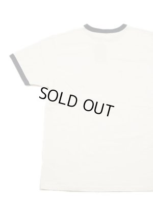 画像2: 【 FREE RAGE 】　リンガープリントTシャツ [ Hello?! ] [ WHITE x NAVY ] 【 メール便可 】