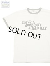 【 FREE RAGE 】　リンガープリントTシャツ [ HAVE A GOOD DAY & BAD DAY ] [ WHITE x GREEN ] 【 メール便可 】