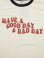 画像4: 【 FREE RAGE 】　リンガープリントTシャツ [ HAVE A GOOD DAY & BAD DAY ] [ WHITE x NAVY ] 【 メール便可 】