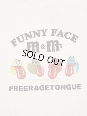 画像4: 【 FREE RAGE 】　プリントTシャツ [ FUNNY FACE ] [ WHITE ] 【 メール便可 】
