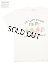 【 FREE RAGE 】　プリントTシャツ [ FUNNY FACE ] [ WHITE ] 【 メール便可 】