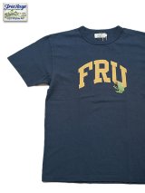 【 FREE RAGE 】　職人プリントTシャツ [ アオガエル ] [ NAVY ] 【 メール便可 】