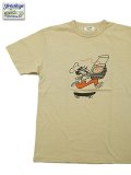 【 FREE RAGE 】　プリントTシャツ [ Delivery Pizza ] [ SAND ] 【 メール便可 】