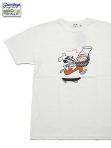 【 FREE RAGE 】　プリントTシャツ [ Delivery Pizza ] [ WHITE ] 【 メール便可 】