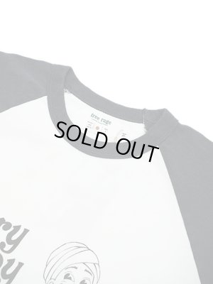 画像3: 【 FREE RAGE（フリーレイジ） 】　Baseball Tee [ Curry Boy ] [ WHITE x SUMI ] 【 メール便可 】 
