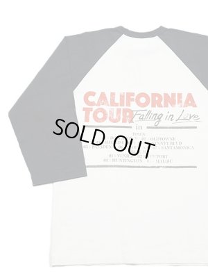 画像2: 【 FREE RAGE（フリーレイジ） 】　Baseball Tee [ FALLING IN LOVE ] [ WHITE x SUMI ] 【 メール便可 】 