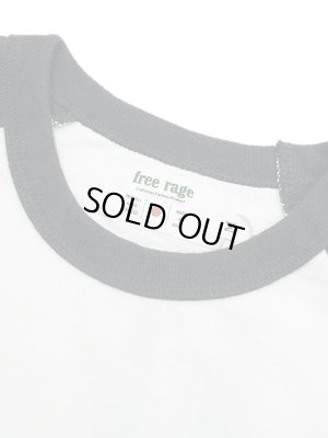 画像8: 【 FREE RAGE（フリーレイジ） 】　Baseball Tee [ FALLING IN LOVE ] [ WHITE x SUMI ] 【 メール便可 】 