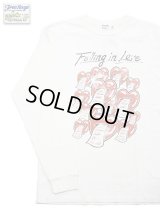 【 FREE RAGE 】　プリント長袖Tシャツ　[ FALLING IN LOVE ] [ WHITE ] 【 メール便可 】