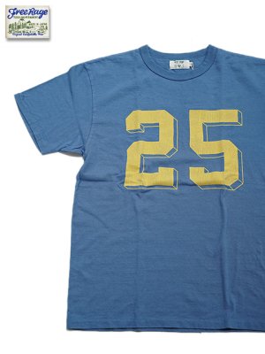 画像1: 【 FREE RAGE 】　プリントTシャツ [ No.25 ] [ BLUE] 【 メール便可 】