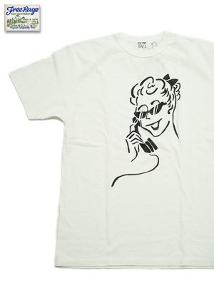 画像1: 【 FREE RAGE 】　プリントTシャツ [ Call Girl ] [ WHITE ] 【 メール便可 】