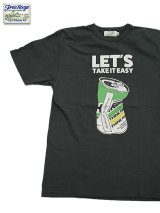 【 FREE RAGE 】　プリントTシャツ [ TAKE IT EASY ] [ SUMI ] 【 メール便可 】