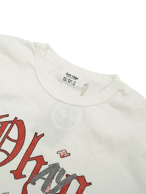 画像3: 【 FREE RAGE 】　フェードアウトTシャツ [ OHAYO ] [ WHITE] 【 メール便可 】