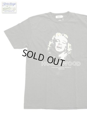 画像1: 【 FREE RAGE 】　フェードアウトTシャツ[ HOLLYWOOD ] [ SUMI ] 【 メール便可 】