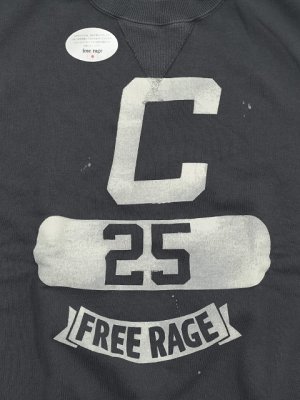 画像6: 【 FREE RAGE（フリーレイジ） 】　ハンドクラフトクルースウェット [ Hand Stamp ] [ SUMI ]
