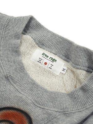 画像9: 【 FREE RAGE（フリーレイジ） 】　ハンドクラフトクルースウェット [ Hand Brush Paint ] [ H.GRAY ]