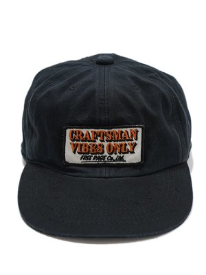 画像2: 【 FREE RAGE 】 6パネルキャップ [ CRAFTSMAN VIBES ONLY ] [ One Year Later ver, ] [ Black ] 【 メール便可 】