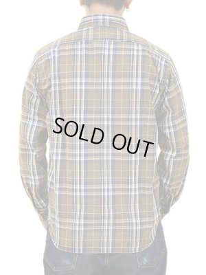 画像2: 【 Pherrow's（フェローズ） 】　フランネルチェックシャツ [ Used Wash ] [ BROWN x NAVY ]