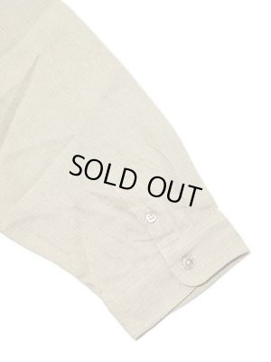 画像5: 【 Pherrow's（フェローズ） 】 七分袖フレンチリネンボタンダウンシャツ [ BEIGE ]