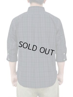 画像2: 【 Pherrow's（フェローズ） 】 七分袖チェックボタンダウンシャツ [ BLACK ] [ カタログ未掲載商品 ]