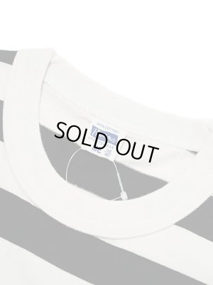 画像5: 【 Pherrow's（フェローズ） 】　度詰め天竺ボーダーTシャツ　[ BORDER T-SHIRTS ] [ NATURAL x BLACK ] 【 メール便可 】