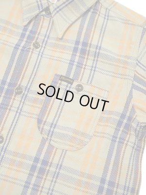 画像4: 【 Pherrow's（フェローズ） 】　ヘビーウェイトフランネルチェックシャツ [ Heavy Flannel Shirts ] [ BEIGE ]