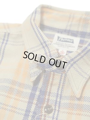 画像9: 【 Pherrow's（フェローズ） 】　ヘビーウェイトフランネルチェックシャツ [ Heavy Flannel Shirts ] [ BEIGE ]