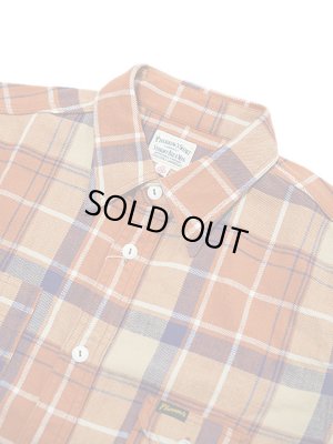 画像3: 【 Pherrow's（フェローズ） 】　ライトフランネルワークシャツ　[ Light Flannel Work Shirts ] [ ORANGE ]