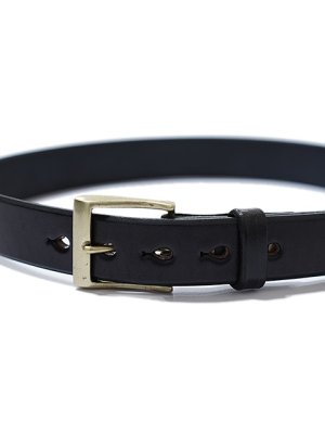 画像3: 【 Pherrow's（フェローズ） 】　国産サドルベンズレザーシングルピンベルト　[ SINGLE PIN BELT ]　[ BLACK ]