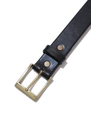 画像4: 【 Pherrow's（フェローズ） 】　国産サドルベンズレザーシングルピンベルト　[ SINGLE PIN BELT ]　[ BLACK ]