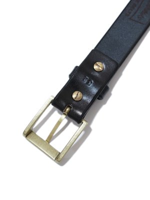 画像5: 【 Pherrow's（フェローズ） 】　国産サドルベンズレザーシングルピンベルト　[ SINGLE PIN BELT ]　[ BLACK ]