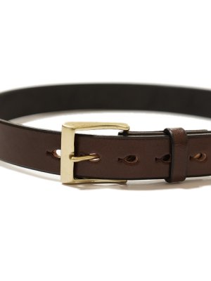 画像3: 【 Pherrow's（フェローズ） 】　国産サドルベンズレザーシングルピンベルト　[ SINGLE PIN BELT ]　[ BROWN ]