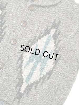 画像4: 【 Pherrow's（フェローズ） 】　ネイティブ柄カウチン　[ Native Cardigan ] [ GRAY ] 