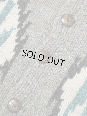 画像7: 【 Pherrow's（フェローズ） 】　ネイティブ柄カウチン　[ Native Cardigan ] [ GRAY ] 