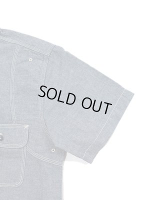 画像5: 【 Pherrow's（フェローズ） 】　半袖ラウンドヨークワークシャツ　[ Round York Work Shirts ] [ Blue Chambray ]