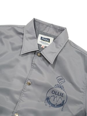 画像3: 【 Pherrow's（フェローズ） 】　コーチジャケット [ NYLON COACH JACKET ] [ OLLIE ] [ GRAY ]