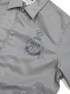 画像4: 【 Pherrow's（フェローズ） 】　コーチジャケット [ NYLON COACH JACKET ] [ OLLIE ] [ GRAY ]
