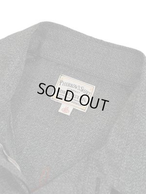 画像13: 【 Pherrow's（フェローズ） 】　撚り杢ラグランワークシャツ [ Covert Raglan Sleeve Work Shirts ] [ Optical Specs ] [ BLACK ]