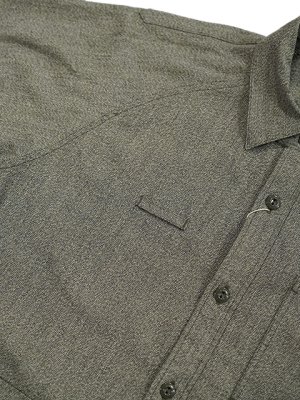画像5: 【 Pherrow's（フェローズ） 】　撚り杢ラグランワークシャツ [ Covert Raglan Sleeve Work Shirts ] [ Optical Specs ] [ OLIVE ]