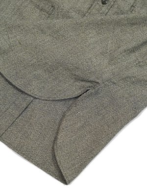 画像8: 【 Pherrow's（フェローズ） 】　撚り杢ラグランワークシャツ [ Covert Raglan Sleeve Work Shirts ] [ Optical Specs ] [ OLIVE ]