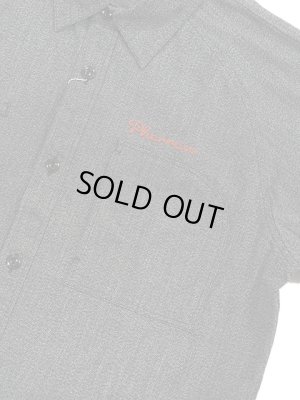画像4: 【 Pherrow's（フェローズ） 】　撚り杢ラグランワークシャツ [ Covert Raglan Sleeve Work Shirts ] [ Optical Specs ] [ BLACK ]