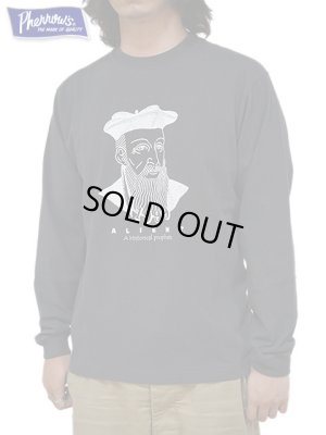 画像7: 【 Pherrow's（フェローズ） 】　プリント L/S T-Shirts　[ ALIEN? ] [ ダヴィンチ ] [ WHITE ]【 メール便可 】