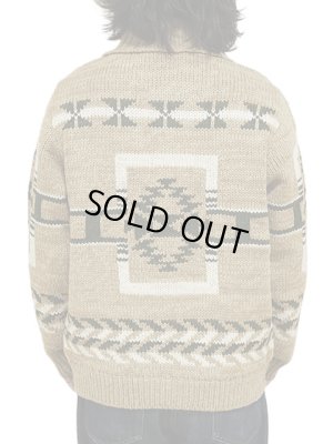 画像2: 【 Pherrow's（フェローズ） 】　ネイティブ柄カウチン [ Native Cardigan ] [ BEIGE ] 