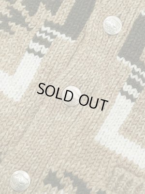 画像7: 【 Pherrow's（フェローズ） 】　ネイティブ柄カウチン [ Native Cardigan ] [ BEIGE ] 