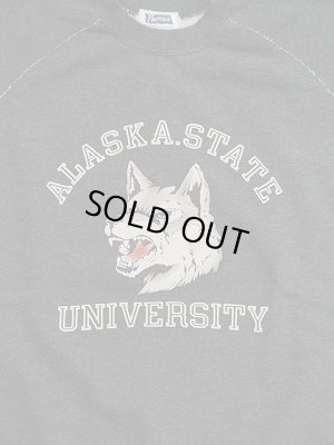 画像4: 【 Pherrow's（フェローズ） 】　フロッキープリントスウェット [ SIBERIAN HUSKY ] [ CHARCOAL ]