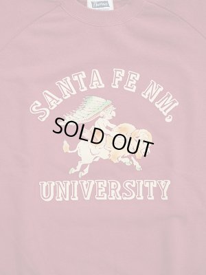 画像4: 【 Pherrow's（フェローズ） 】　フロッキープリントスウェット [ BUFFALO & INDIAN ] [ F.BURGUNDY ]