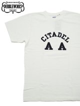 【 DUBBLEWORKS（ダブルワークス） 】　プリントTシャツ [ Printed Tee ] [ CITADEL AA ] [ OFF WHITE ] 【 メール便可 】