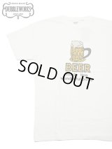 【 DUBBLEWORKS（ダブルワークス） 】　プリントTシャツ [ Printed Tee ] [ BEER ] [ OFF WHITE ] 【 メール便可 】