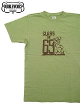 【 DUBBLEWORKS（ダブルワークス） 】　プリントTシャツ [ Printed Tee ] [ CLASS OF 69 ] [ TEA GREEN ] 【 メール便可 】