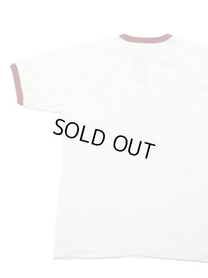 画像2: 【 DUBBLEWORKS（ダブルワークス） 】　リンガーTシャツ [ Ringer Tee ] [ SCALP DE PEW ] [ OFF WHITE x RED ] 【 メール便可 】