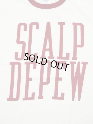 画像4: 【 DUBBLEWORKS（ダブルワークス） 】　リンガーTシャツ [ Ringer Tee ] [ SCALP DE PEW ] [ OFF WHITE x RED ] 【 メール便可 】